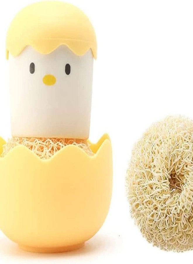 وي3 ليفة تنظيف المطبخ برسومات كرتونية لطيفة من we3 (أصفر) - Image 2